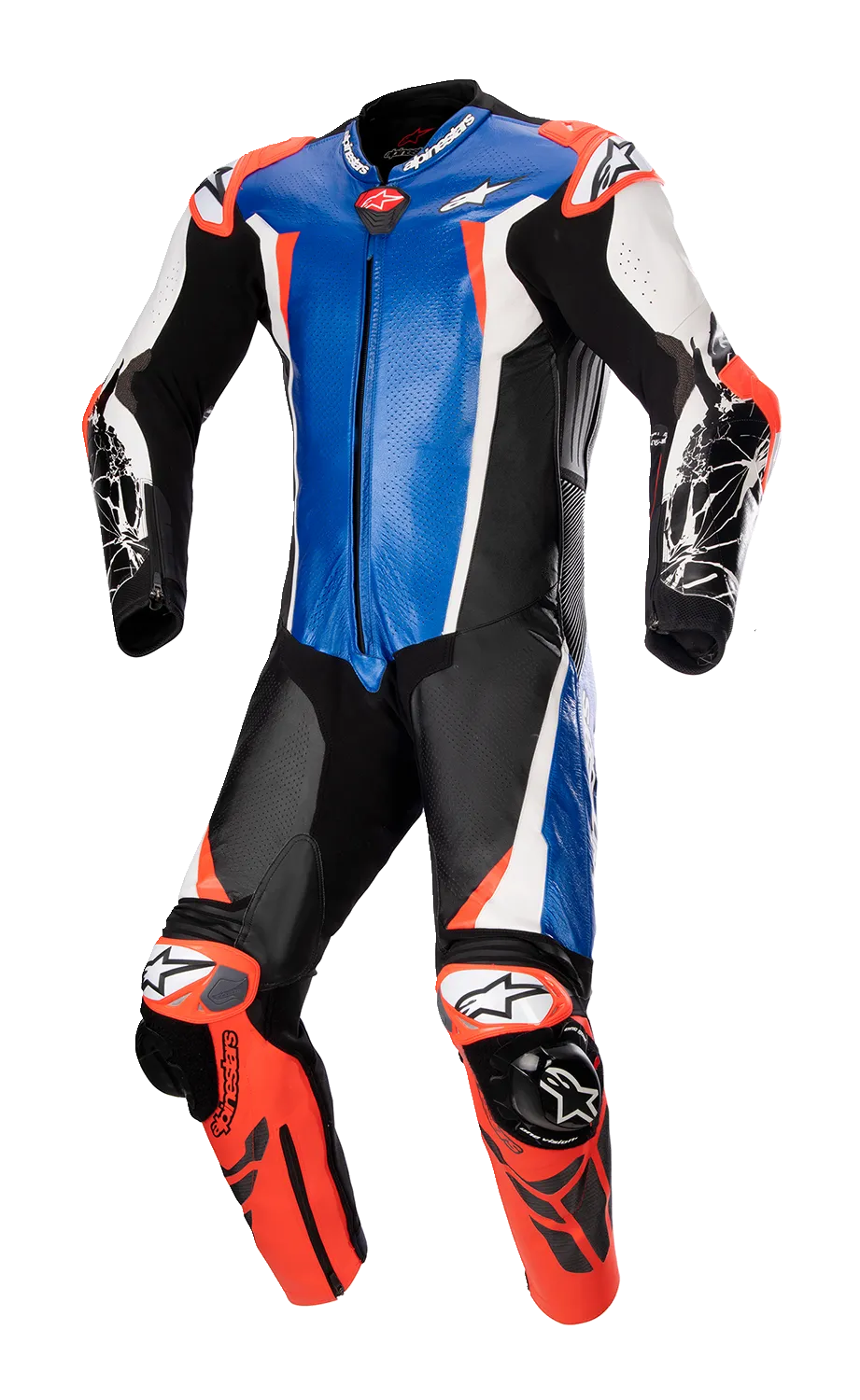 ALPINESTARS Racing Absolute v2 Leather Suit - Black/Blue/White/Red - US 42 / EU 52 3156323718352