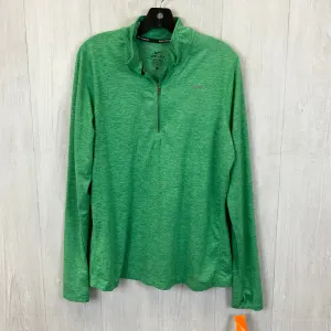 Athletic Sweatshirt Collar By Nike Apparel In Green, Size: Xl