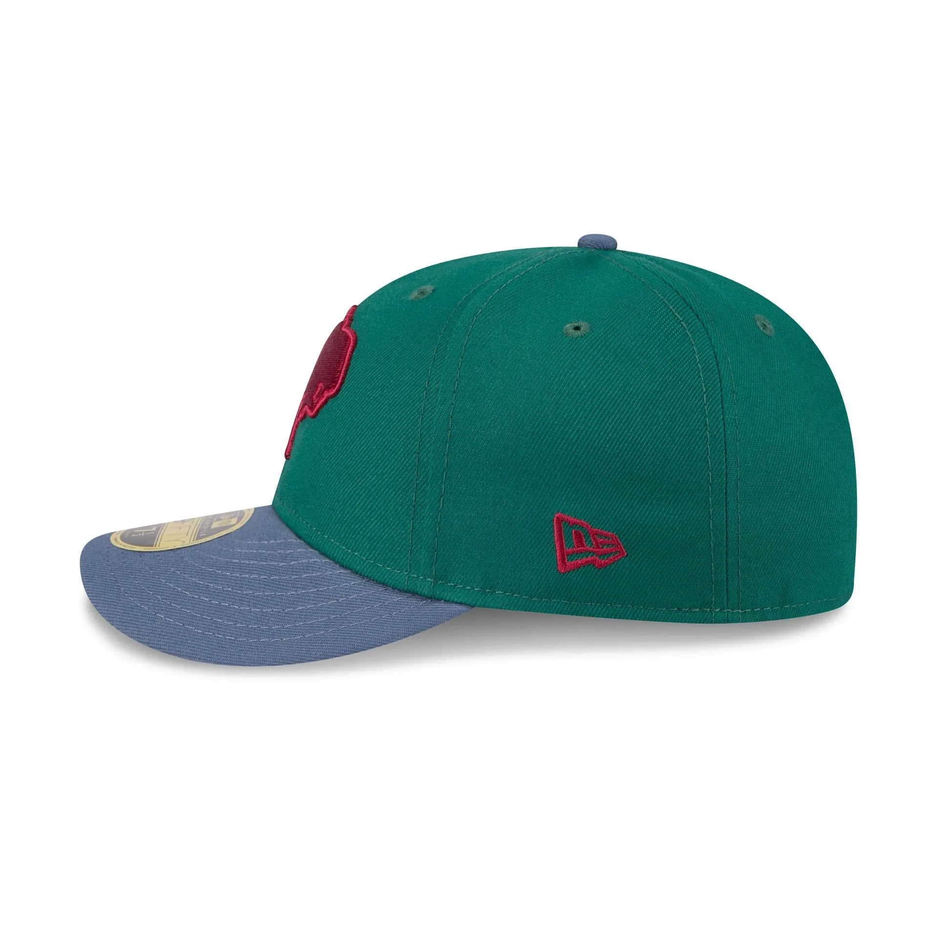 Buffalo Bills Green Gemstone Low Profile 59FIFTY Fitted Hat