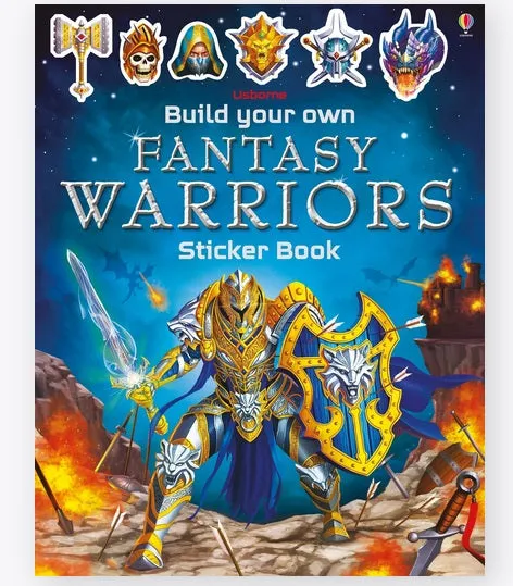 Build Your Own Fantasy Warriors Sticker Book