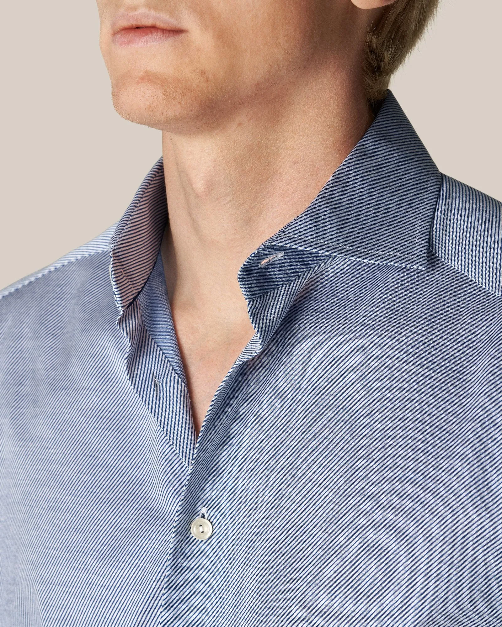Dark Blue King Knit Stretch Slim Fit- ETON