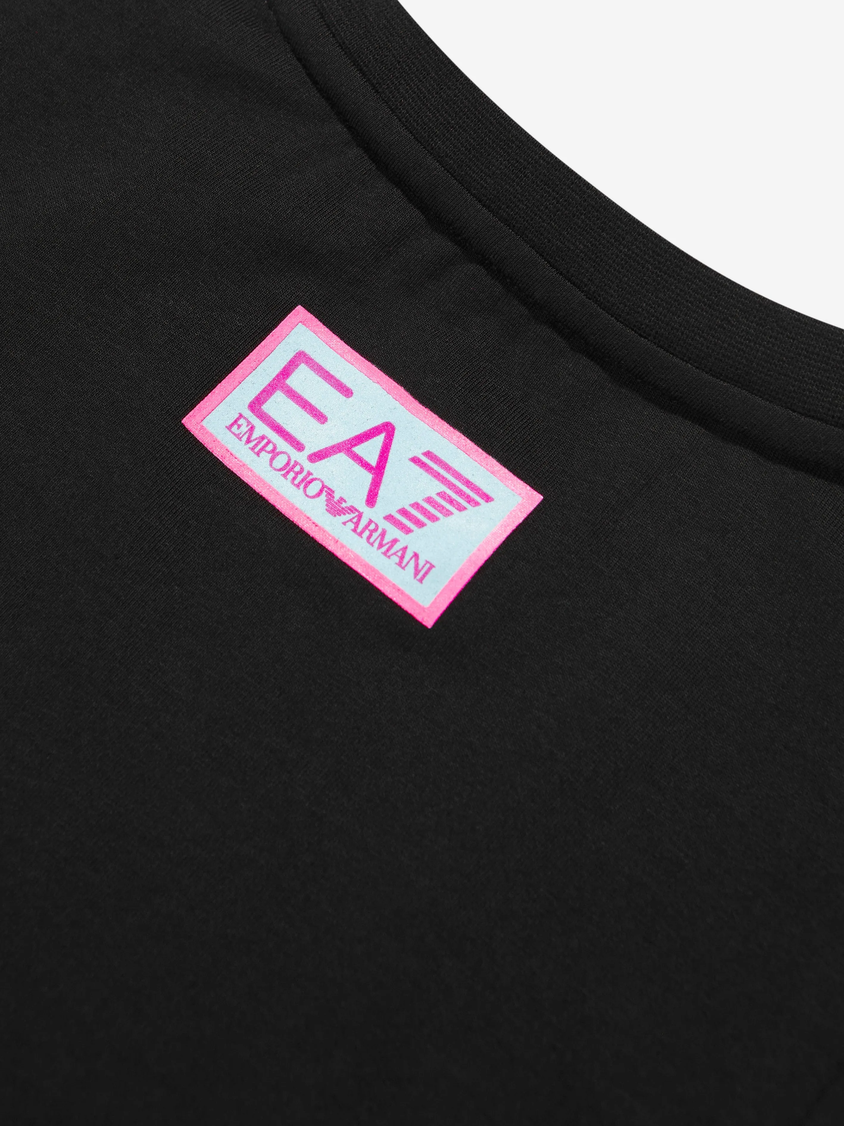 EA7 Emporio Armani Girls Chest Logo Short Sleeve T-Shirt