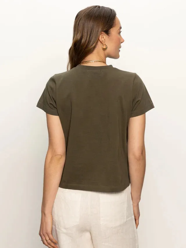 Embroidered Perfect Tee - Kalamata