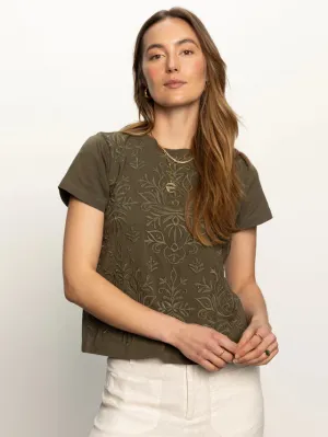 Embroidered Perfect Tee - Kalamata