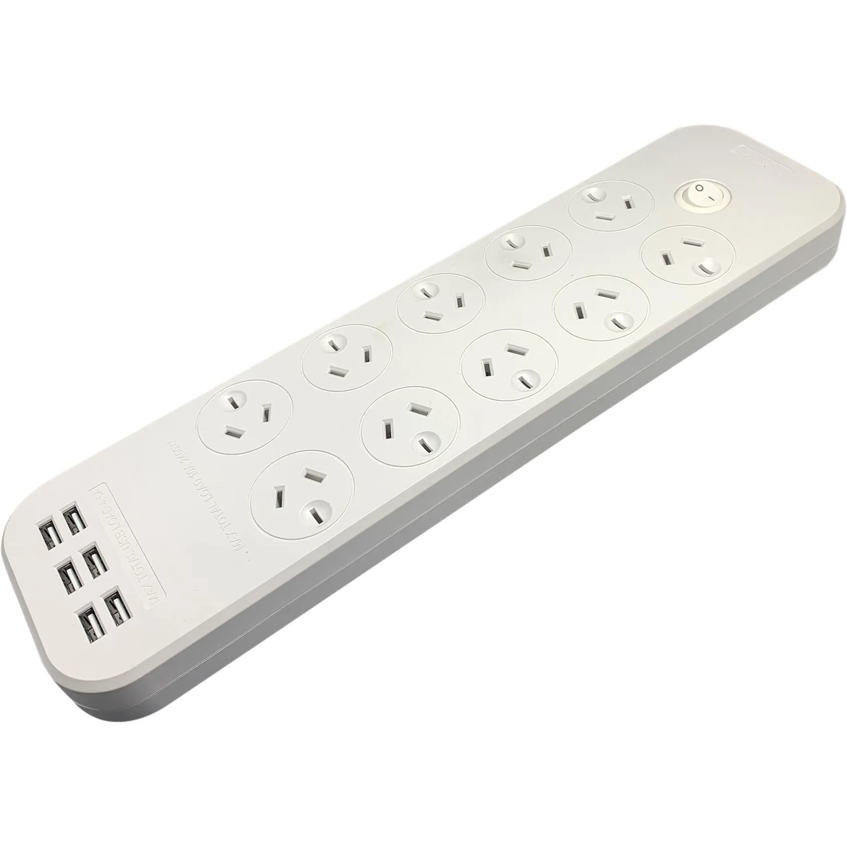 Jackson Surge Protected Board w/ 10 x Power Socket, 6 x USB-A Outlets