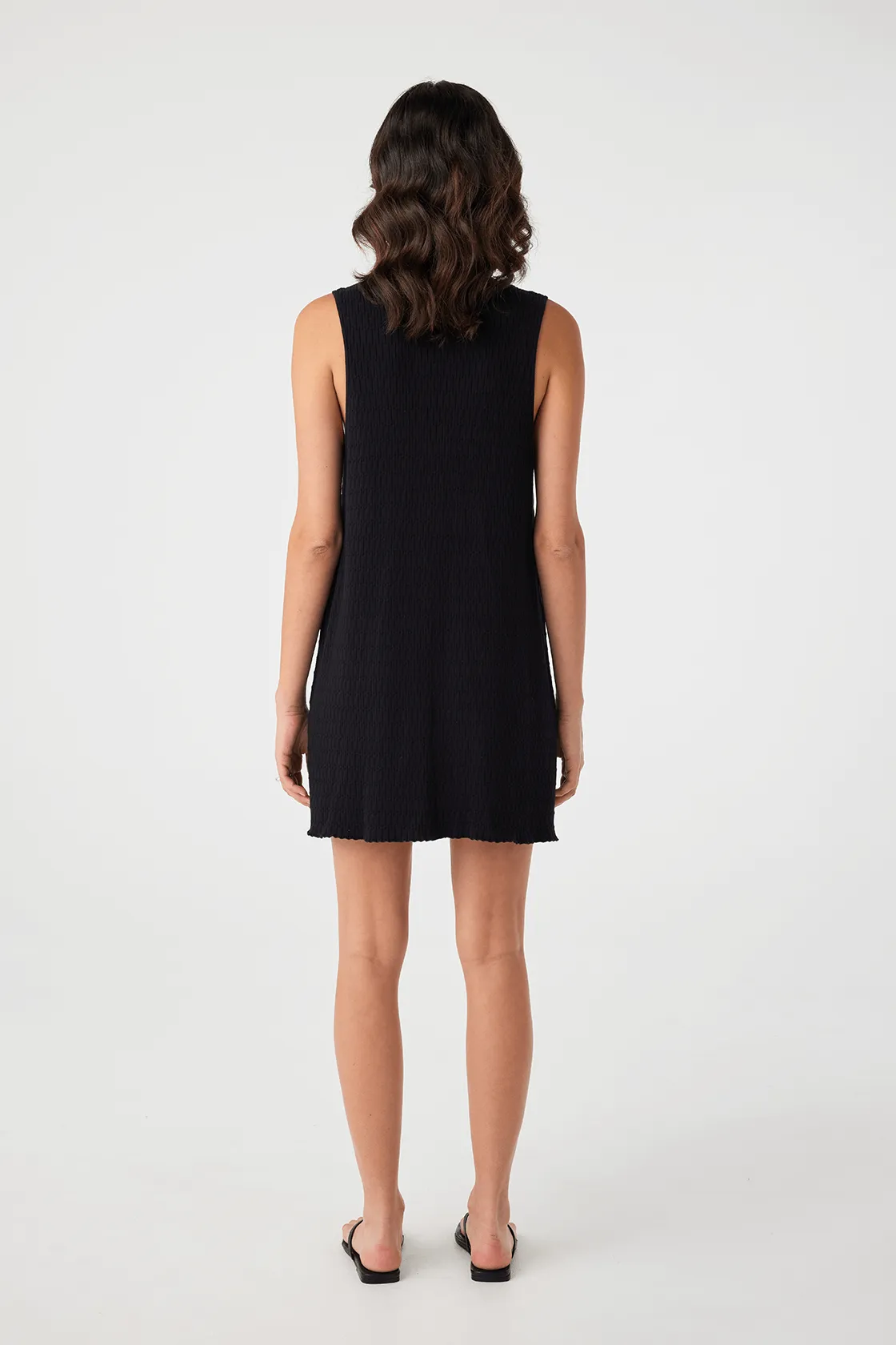 Jude Reversible Mini Dress - Black