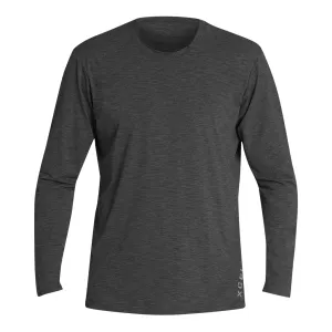 Men's Heathered VentX Solid Long Sleeve UV - Black