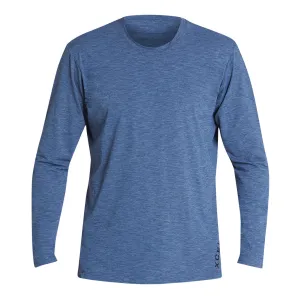 Men's Heathered VentX Solid Long Sleeve UV - Cascade Blue