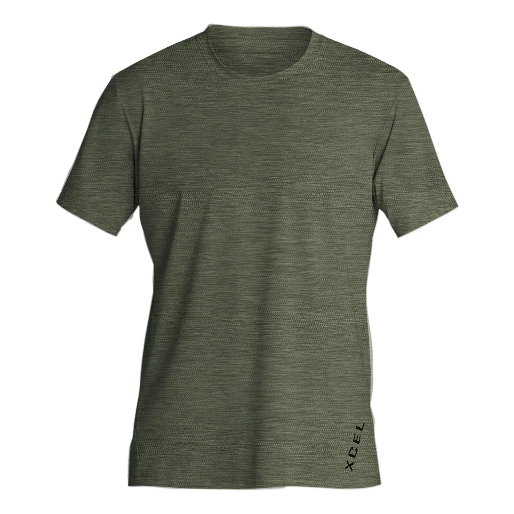Men's Heathered VentX Solid Short Sleeve UV