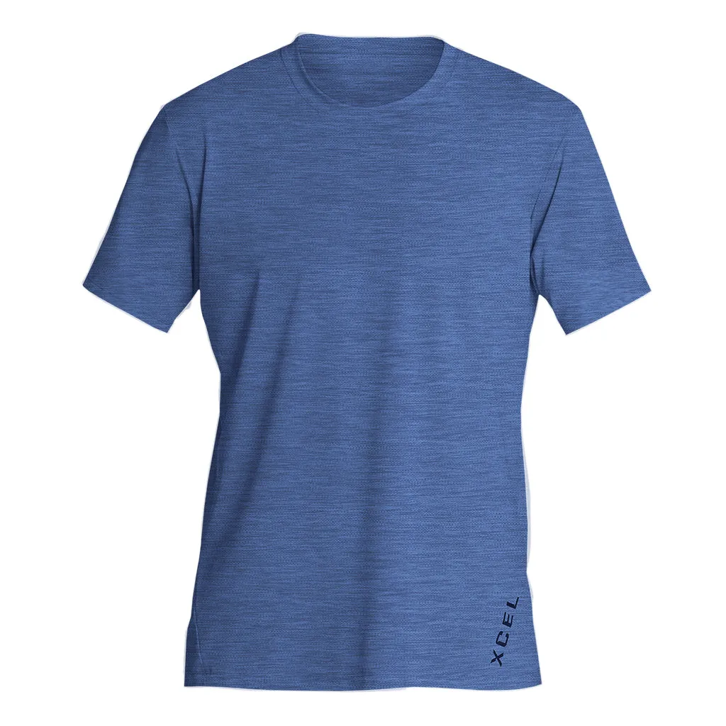 Men's Heathered VentX Solid Short Sleeve UV
