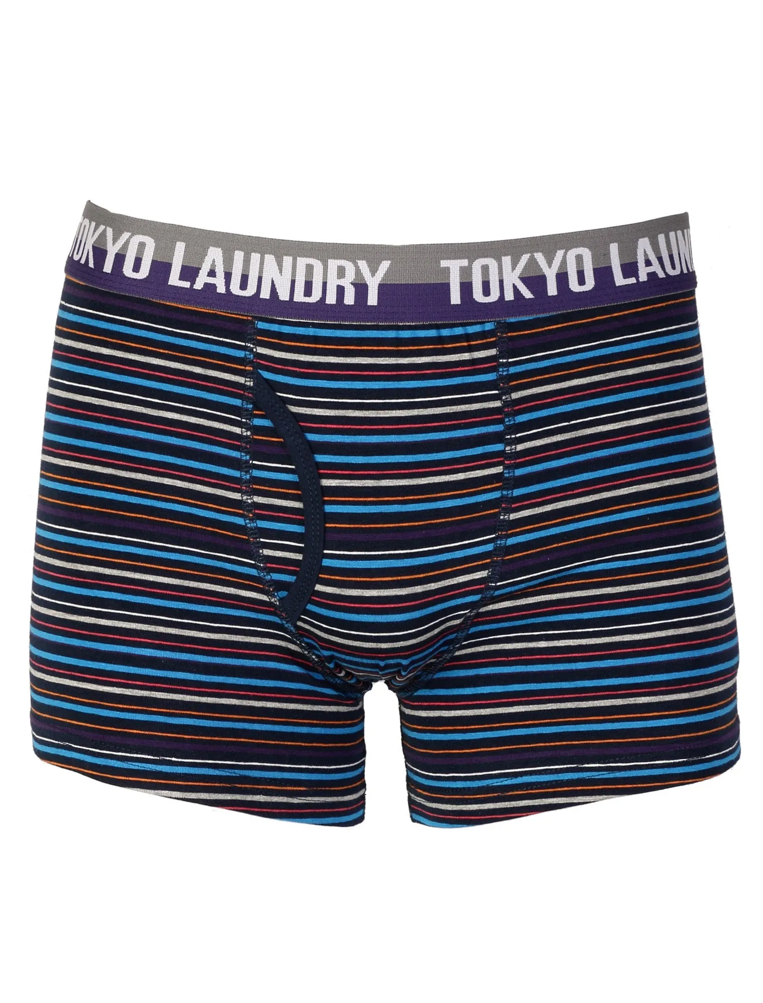 Minnesota (2 Pack) Boxer Shorts In Mood Indigo / Mood Indigo Stripe - Tokyo Laundry