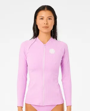 Premium Surf Zip Through Long Sleeve UV Rash Vest