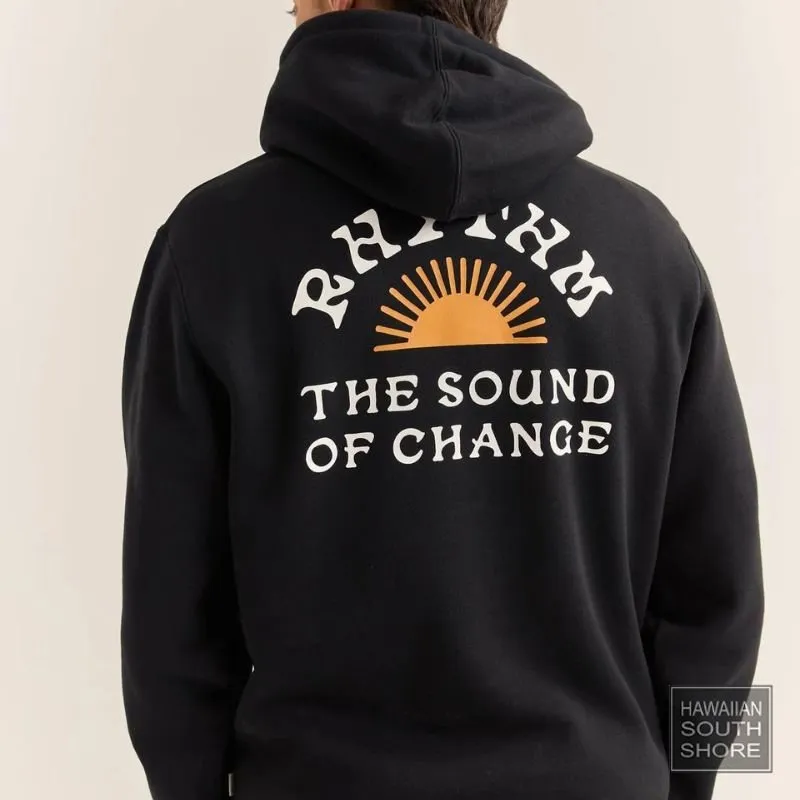 RHYTHM Hood Fleece Awake (Small-Large) Black
