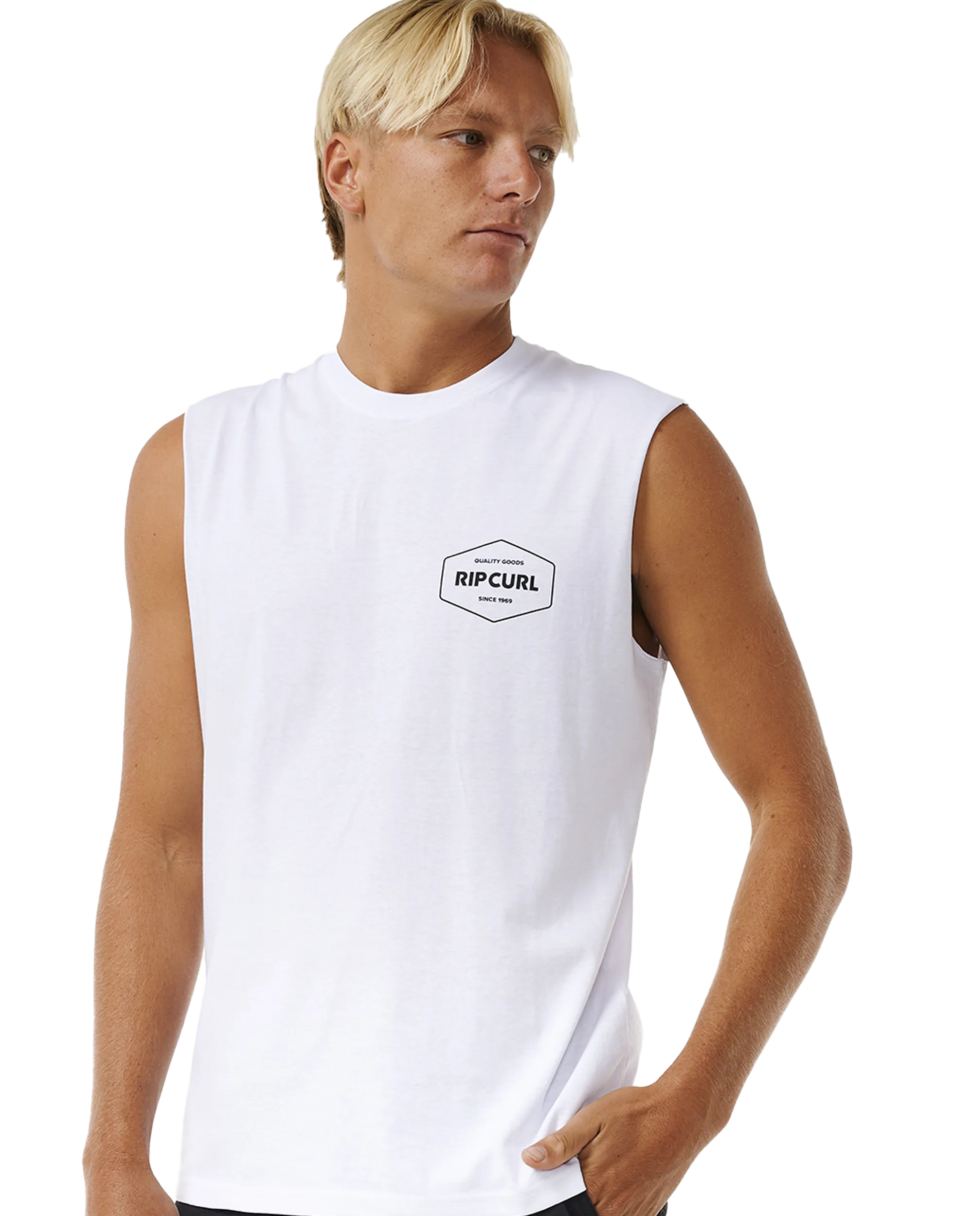 Stapler Vest in White