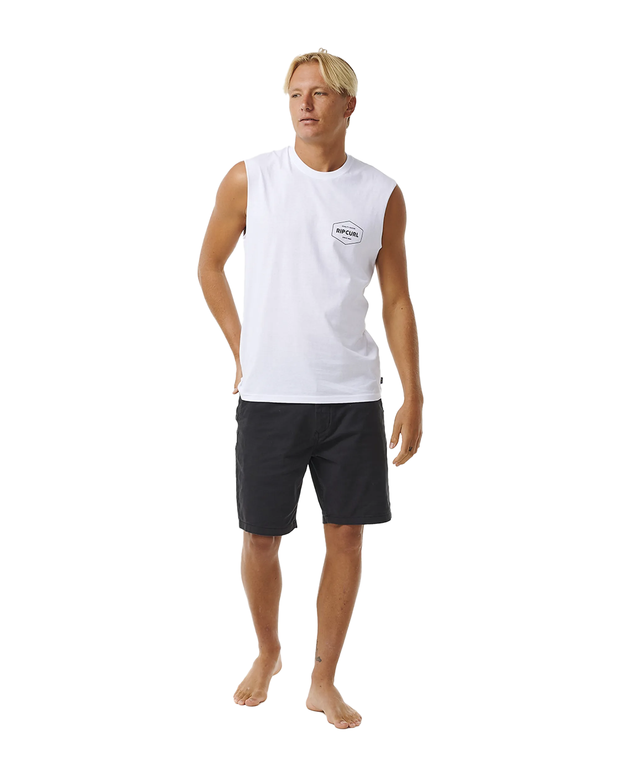 Stapler Vest in White