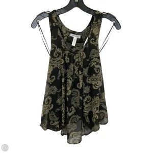 Top Sleeveless By Ambiance Apparel In Black, Size: L