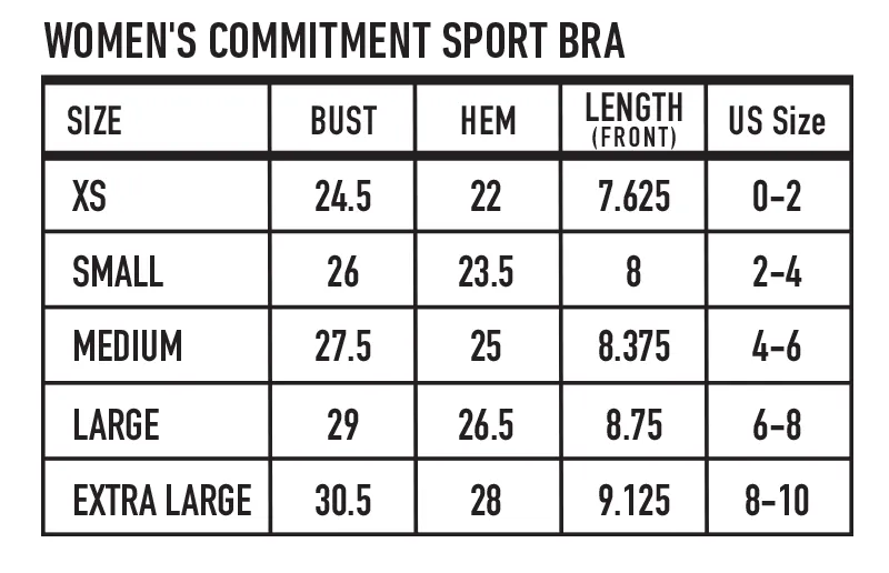 Women's Commitment Sports Bra Black